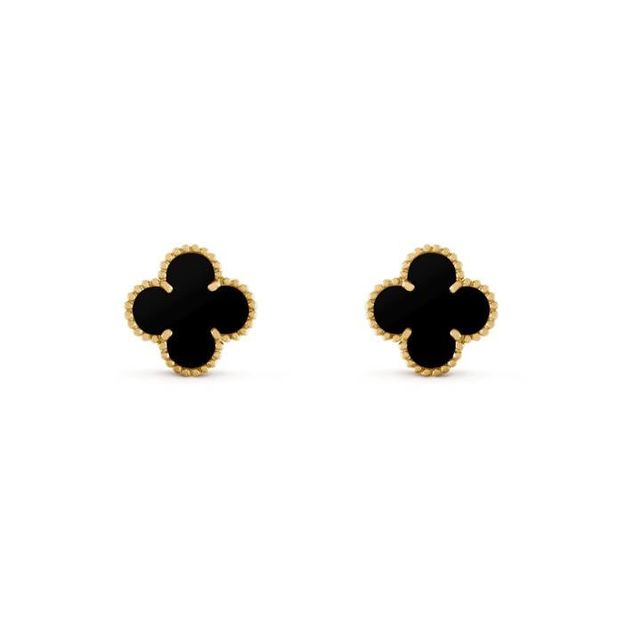 Sweet alhambra van cleef earring 18 K white/yellow gold
