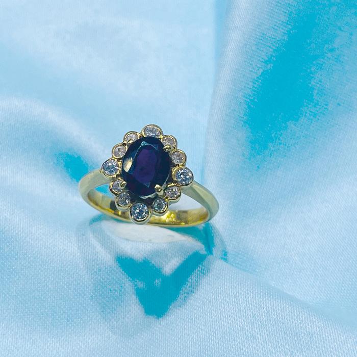 Edwardian Ruby Ring 23k gold Ring Diamond Jewelry