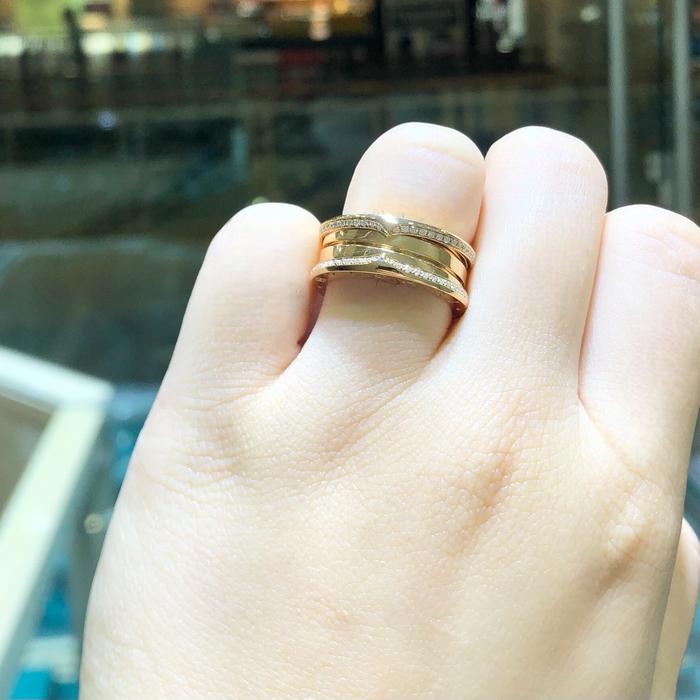 Cincin fashion zero berlian 18k/diamond zero ring simple round/-diamond jewelry-HT