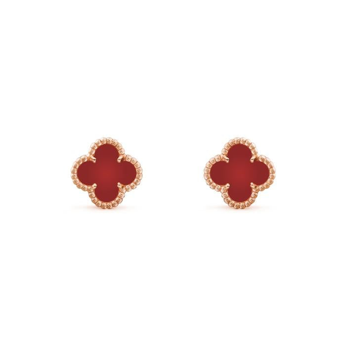 Sweet alhambra van cleef earring 18 K white/yellow gold