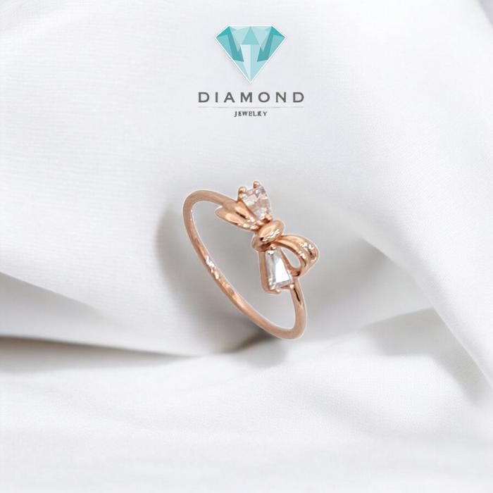 Cincin Mas Pita Rose Gold 750K-Diamond Jewelry
