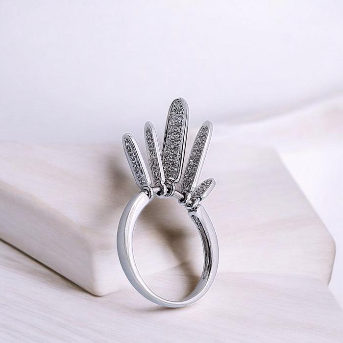Ring Diamond Movable Fan 18K / Diamond Jewelry/ cincin Berlian kipas 18k