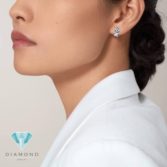 Panthere earring Diamond onyx emerald gold 18K Diamond Jewelry-17ABGT1250WPLS