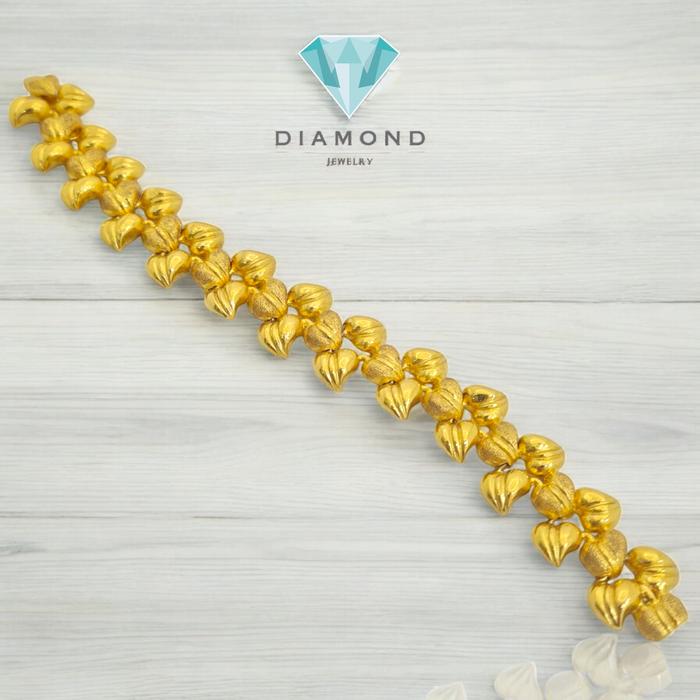 Gelang Emas Bunga Kendari 23K-Diamond Jewelry