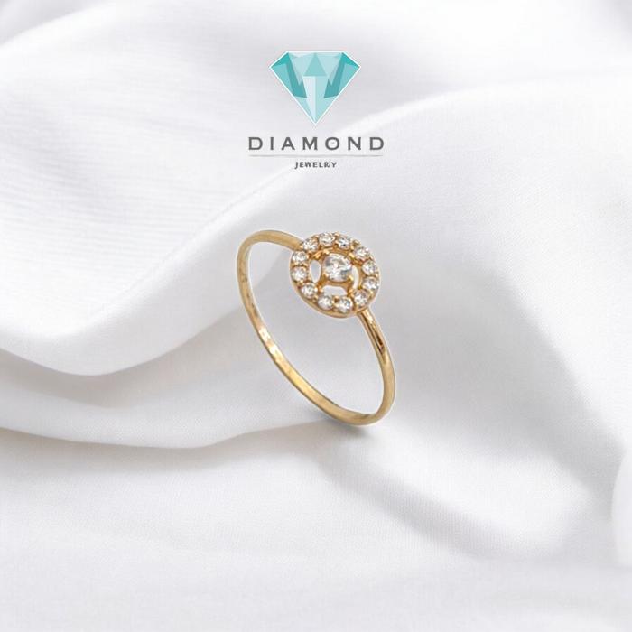 Cincin Mas Bulat Mata 700K-Diamond Jewelry
