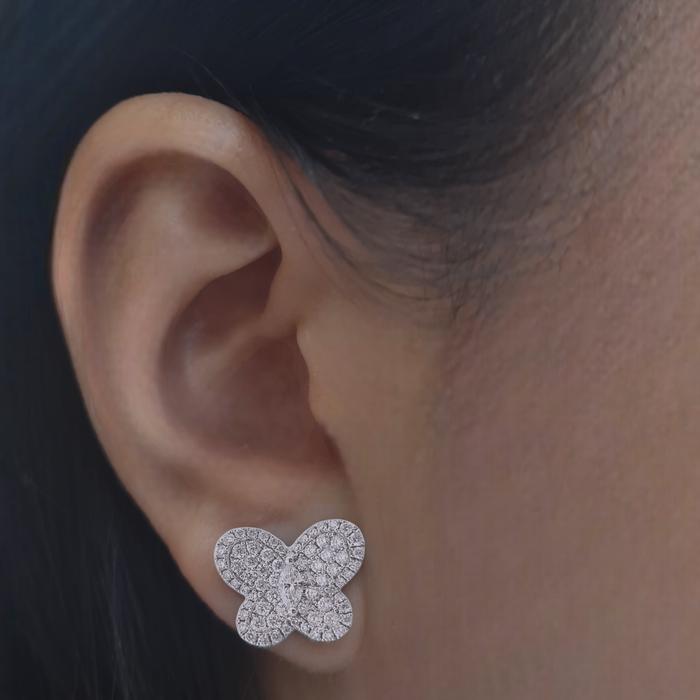 Butterfly Diamond Earrings / Diamond Jewelry
