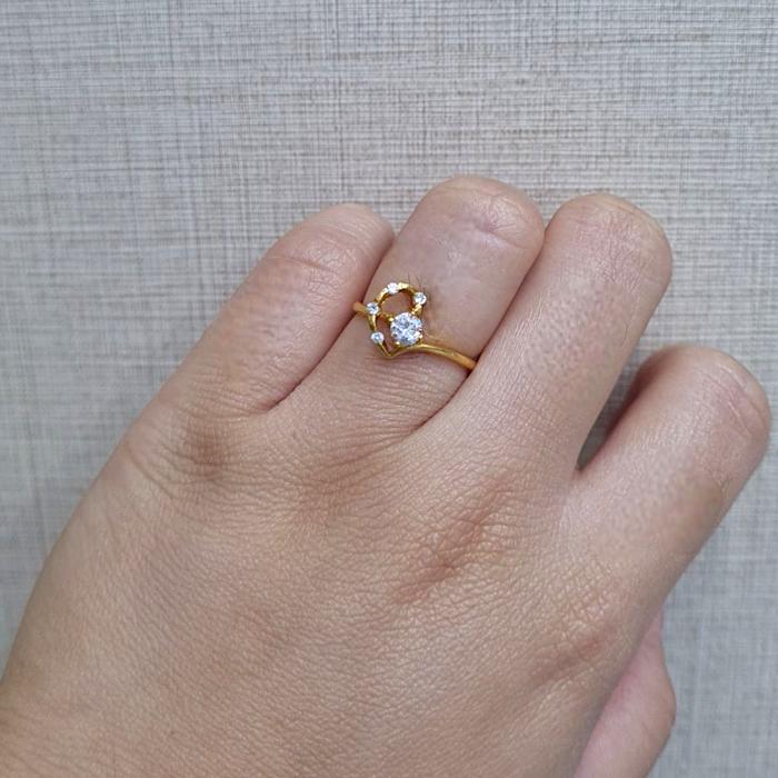 Cincin Mas Mata 23K-Diamond Jewelry