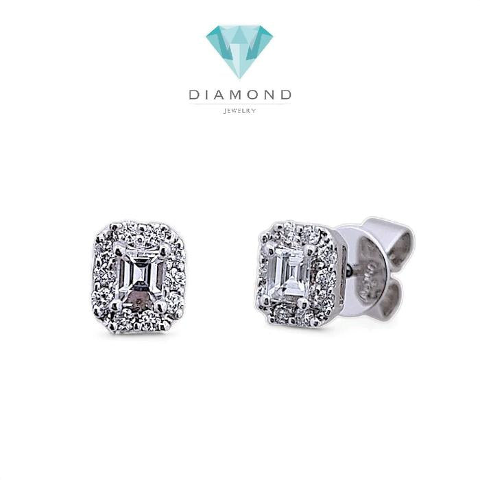 Baguette Diamond Earring 18K / Diamond Jewelry