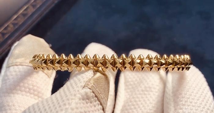 Clash Diamond/gold bangle with diamond 18K rose gold- Diamond Jewelry