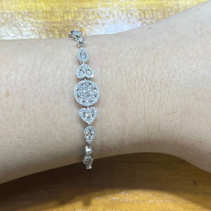 Diamond Bracelet - Gelang Berlian - Diamond Jewelry - White 03030421