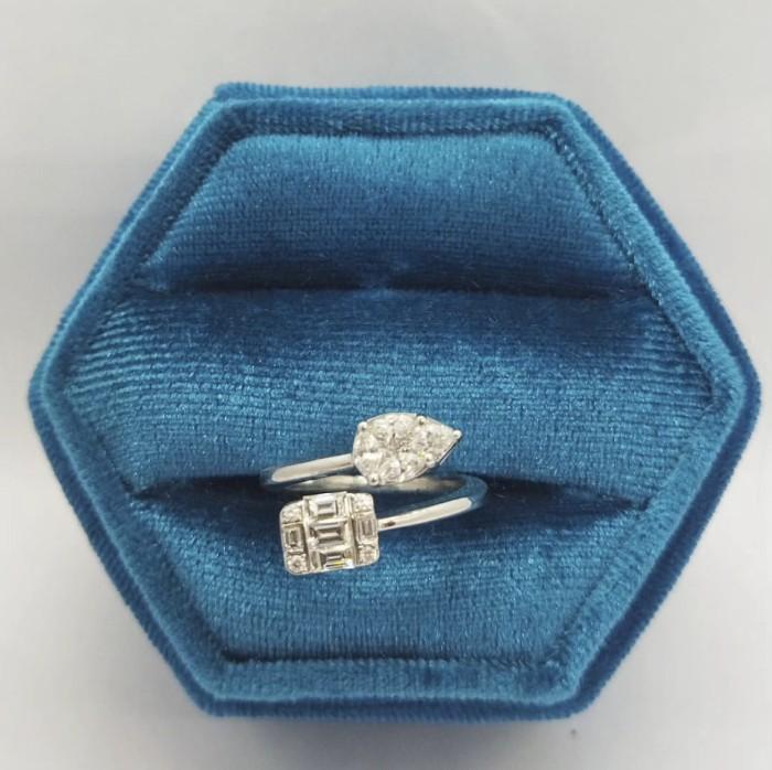 Duoline Diamond Ring-cincin berlian Duoline-Diamond Jewelry