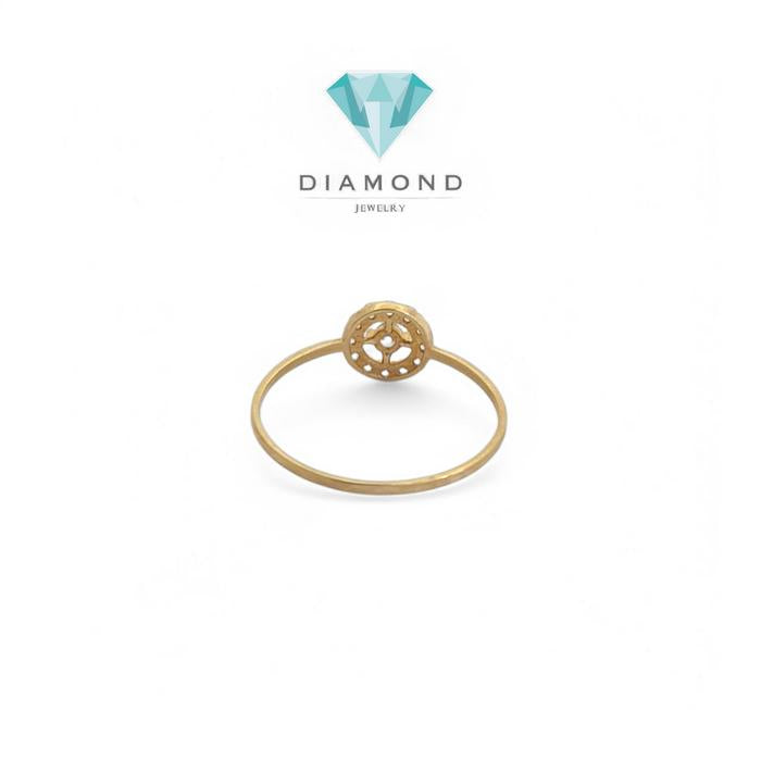 Cincin Mas Bulat Mata 700K-Diamond Jewelry