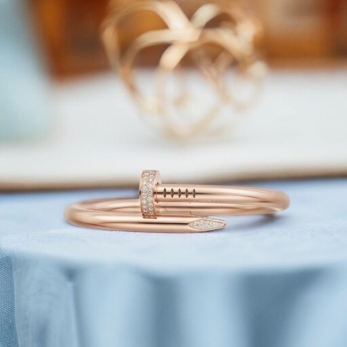 CRT Nail Diamond Bangle juste 18k- Diamond Jewelry-HT