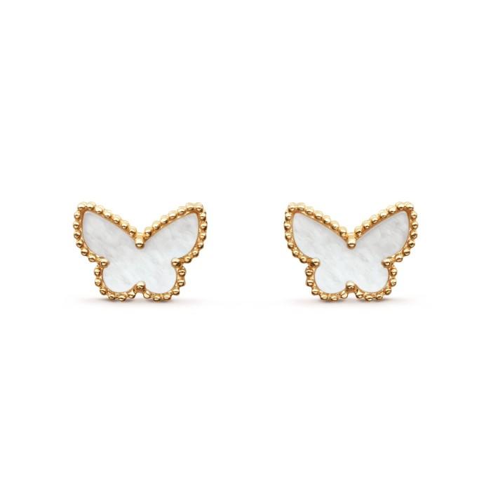 Sweet alhambra van cleef earring 18 K white/yellow gold