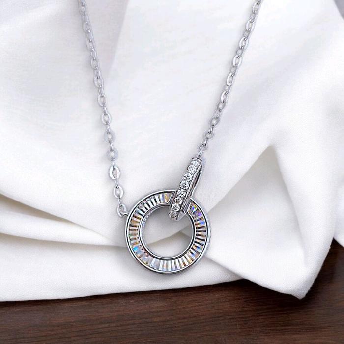Circle Diamond Rainbow Sparkle 18K / Diamond Jewelry