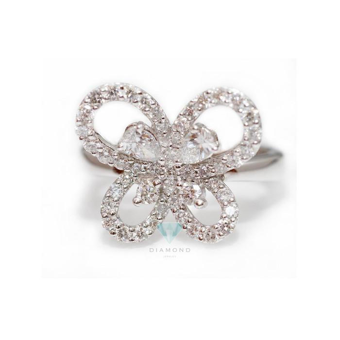 Butterfly Diamond Ring - Cincin Berlian - Diamond Jewelry- 01010452