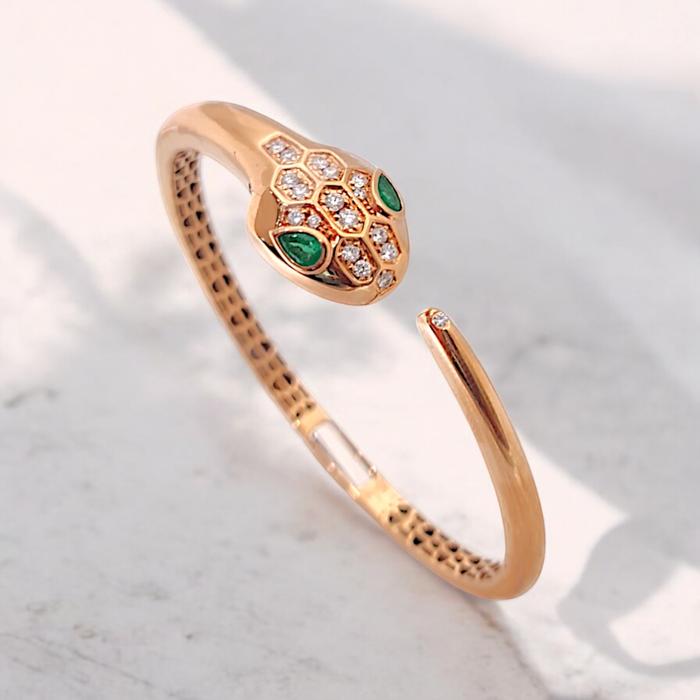 diamond bangle head Serpenti With Diamond / Diamond Jewelry