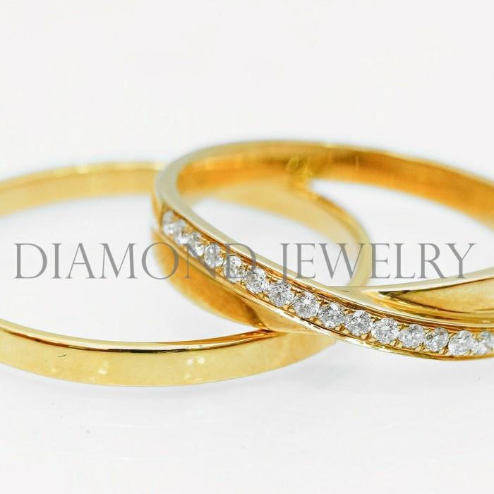 Cincin Kawin/Wedding Ring - Diamond Jewelry Two Tone 01020554/21000869