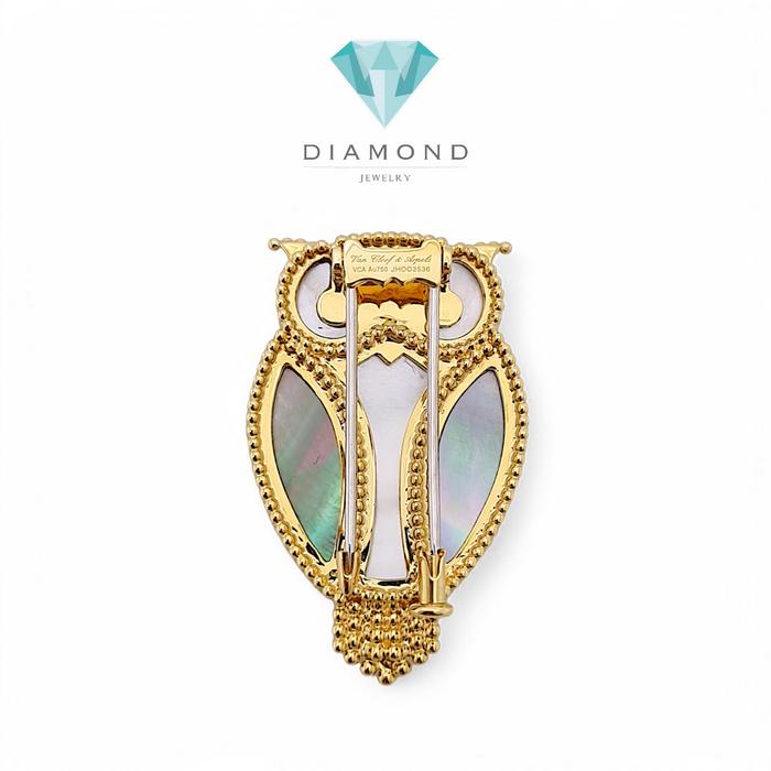Lucky Owl Clip 18K / Diamond Jewelry