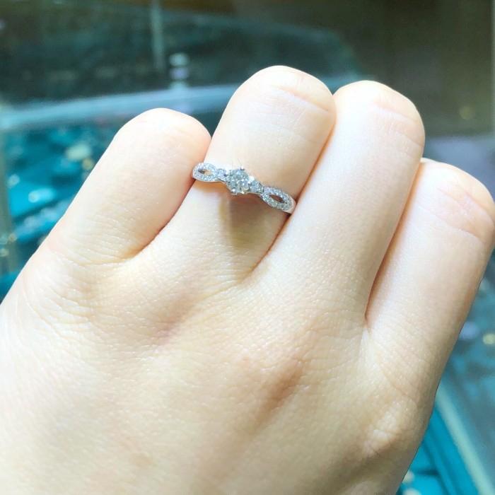 Cincin berlian bunga 18k diamond jewelry