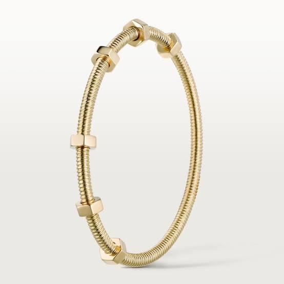 Ecreu de Cartier bracelet gold 18K original Diamond Jewelry