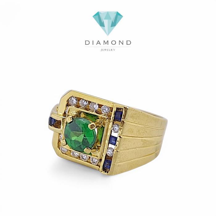 Emerald Diamond Ring 18K / Diamond Jewelry