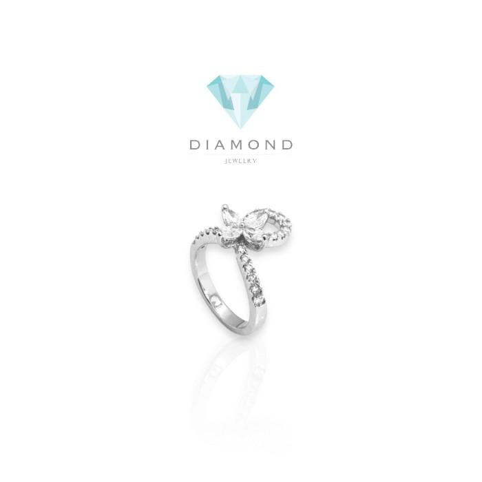 Cincin bunga berlian 18k diamond jewelry