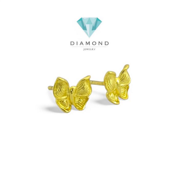Anting Mas Butterfly 23K-Diamond Jewelry