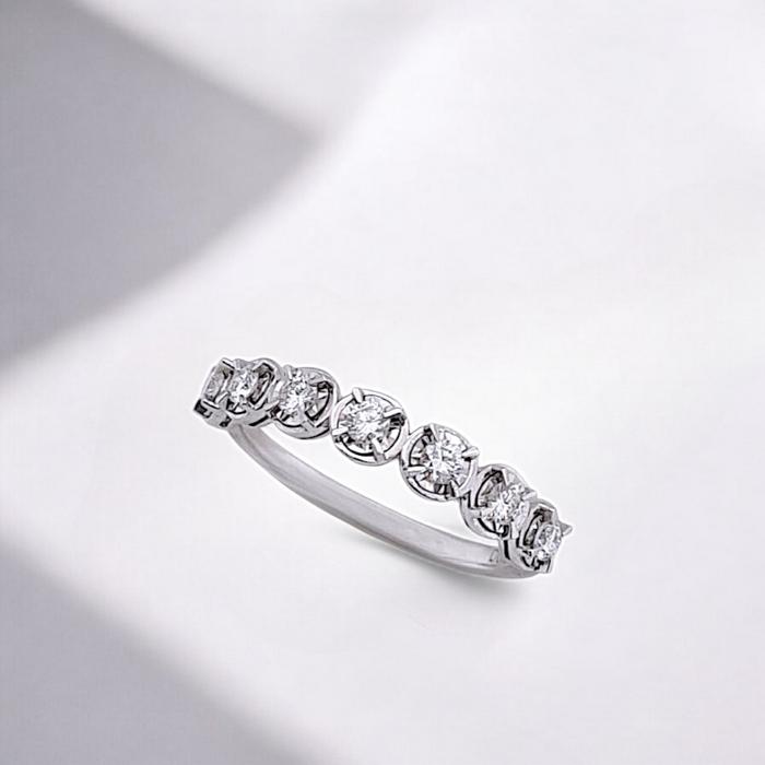 Listring Illusion tennis Diamond Ring 18K / Diamond Jewelry