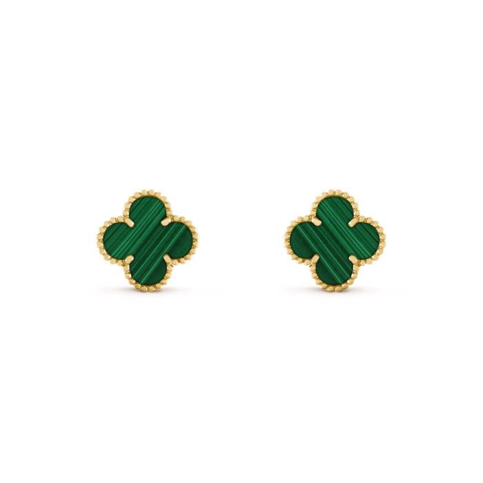 Sweet alhambra van cleef earring 18 K white/yellow gold
