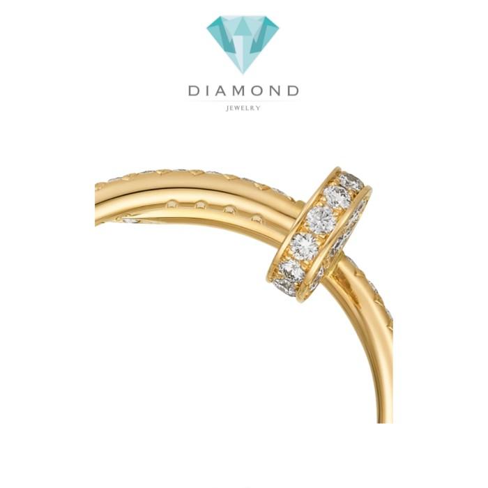 Juste Full Diamond 18K Rose Gold ring/cincin paku berlian-Diamond Jewelry
