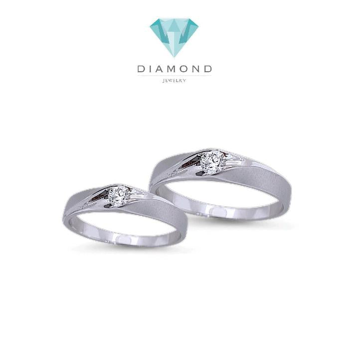 Classic Wedding Ring 18K / Cincin Nikah Klasik 18K / Diamond Jewelry 70CBNKH8664WPLS - 69CBNKH4484WPLS