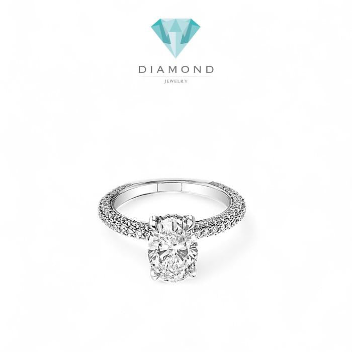 Diamond Ring Solitaire oval 0.8 GIA/ Diamond Jewelry