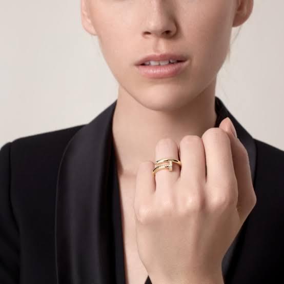 Cincin berlian paku emas 18k/juste diamond ring 18k crt-Diamond Jewelry