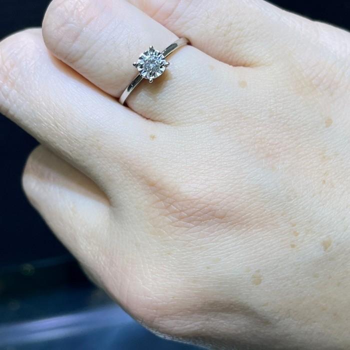 Solitaire diamond ring 18k /cincin berlian satu mata/cincin berlian solitaire/cincin emas putih berlian eropa white gold-Diamond Jewelry