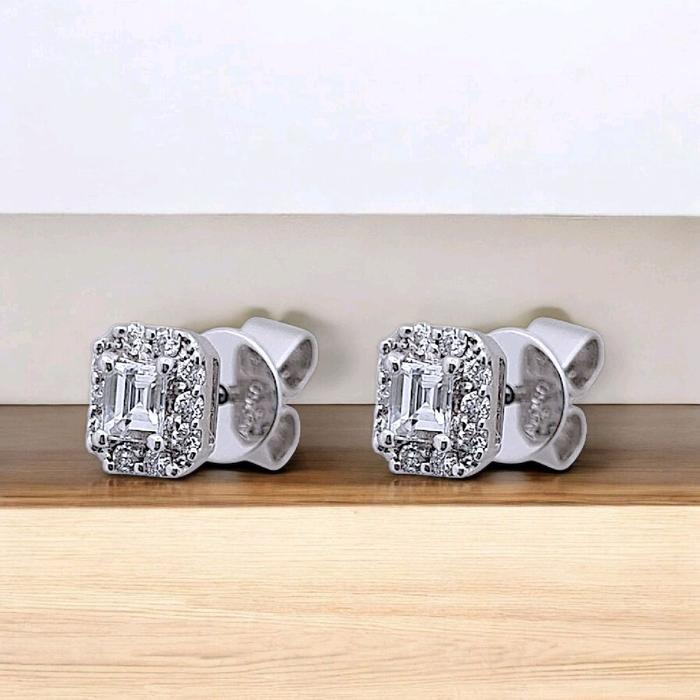 Baguette Diamond Earring 18K / Diamond Jewelry