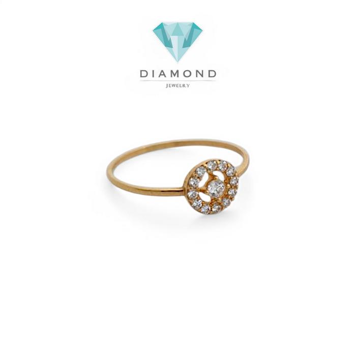 Cincin Mas Bulat Mata 700K-Diamond Jewelry
