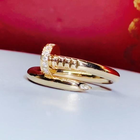 Cincin berlian paku emas 18k/juste diamond ring 18k crt-Diamond Jewelry