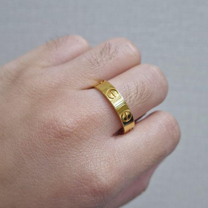 Cincin Laki Model Love Crt 18K-Diamond Jewelry