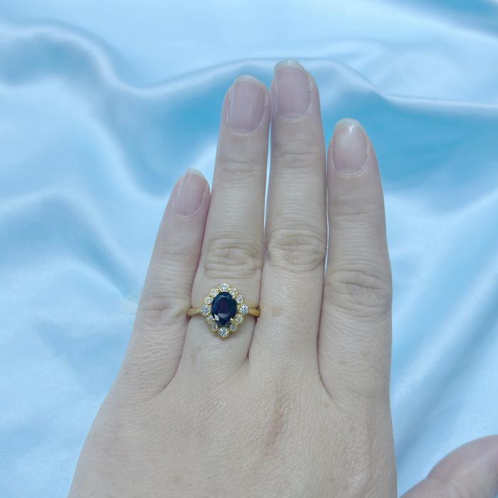 Edwardian Ruby Ring 23k gold Ring Diamond Jewelry