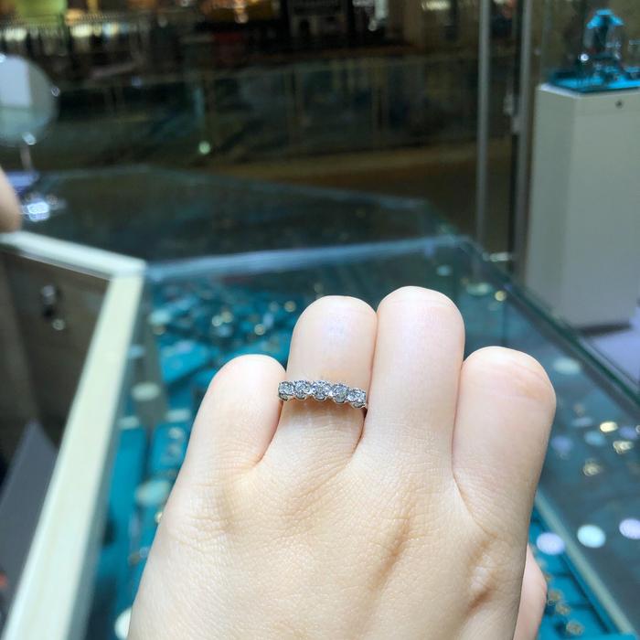 Tennis Diamond Ring 18k 4 diamond solitaire/lstring diamond ring tennis ring/cincin listring 4 mata 18k-Diamond Jewelry