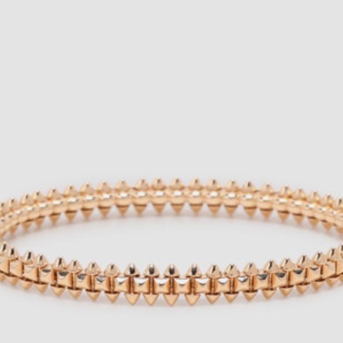 Clash Diamond/gold bangle with diamond 18K rose gold- Diamond Jewelry
