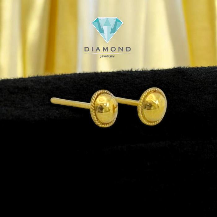 Anting Mas Small Bulat 23K-Diamond Jewelry