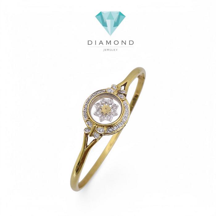 Diamond Bangle - Gelang Berlian - Diamond Jewelry - Rose Gold 03030436