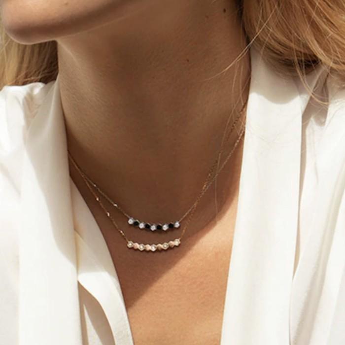 Bee love CHM necklace diamond 18k-Diamond Jeweley