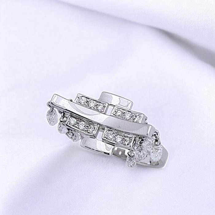 Vintage Diamond Ring rose cut abstract - CIncin berlian rose abstract/ Ring Diamond 18K / Diamond Jewelry