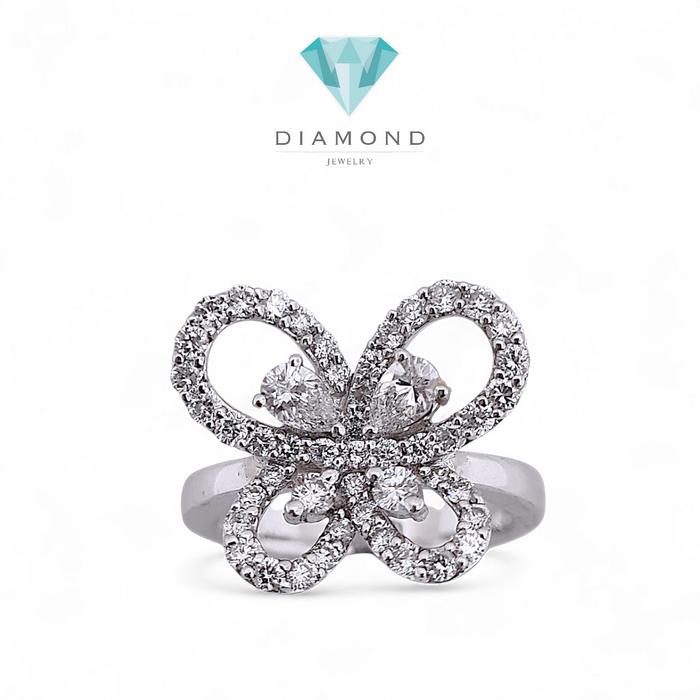 Butterfly Diamond Ring - Cincin Berlian - Diamond Jewelry- 01010452