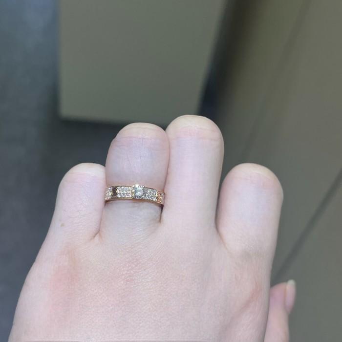 Solitaire love diamond ring 18k crt-Diamond Jewelry