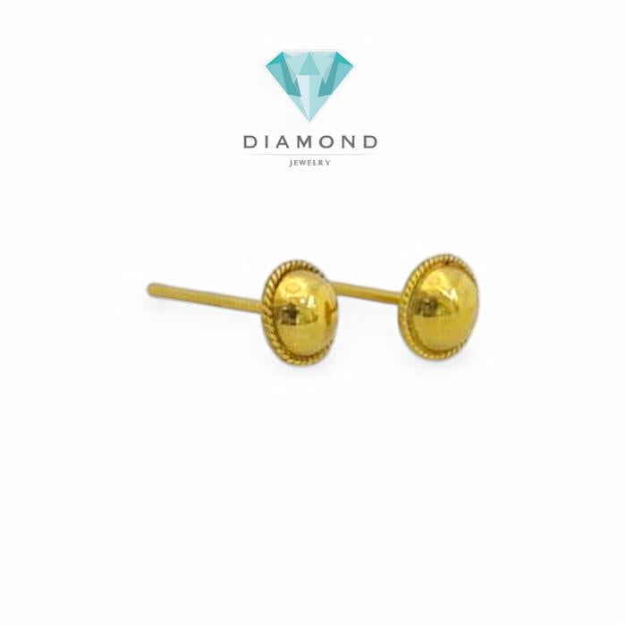 Anting Mas Small Bulat 23K-Diamond Jewelry