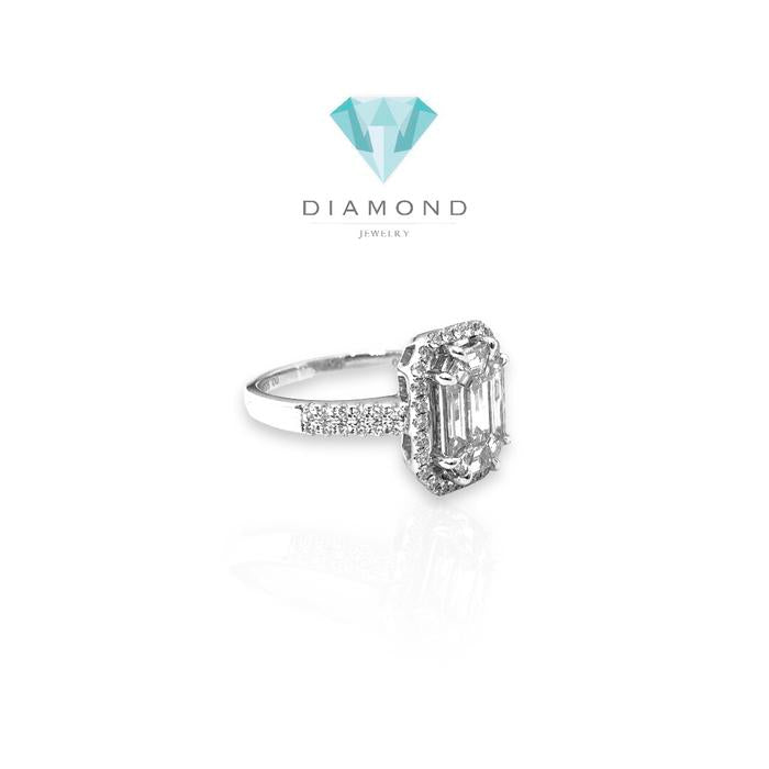 Cincin berlian bagguate 18k